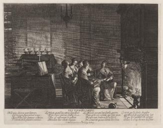 The Wise Virgins Resting by the Fireplace