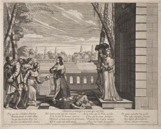 A Woman Giving Bread to the Poor (Les Oeuvres de miséricorde, Plate 1)