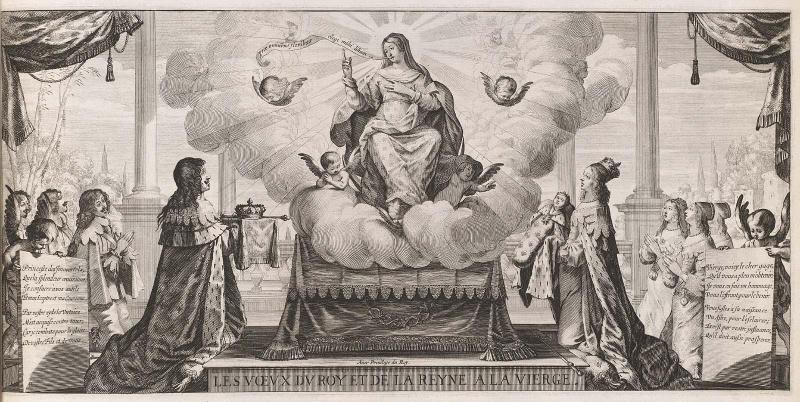 Louis XIII and Anne of Austria Seeking the Blessing of the Virgin for the Dauphin (The Dauphin, Plate 2)
