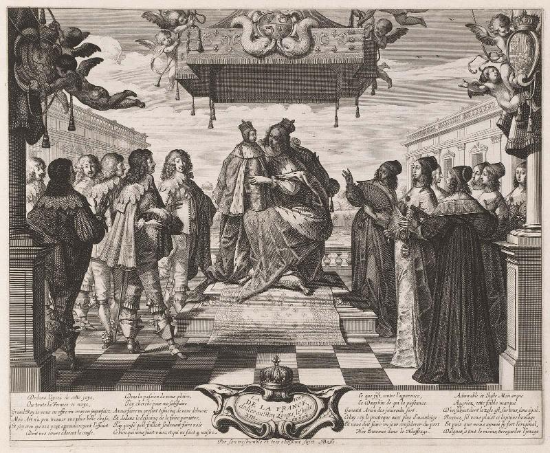 Members of the Court Paying Homage to the Dauphin (The Dauphin, Plate 3)