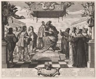 Members of the Court Paying Homage to the Dauphin (The Dauphin, Plate 3)