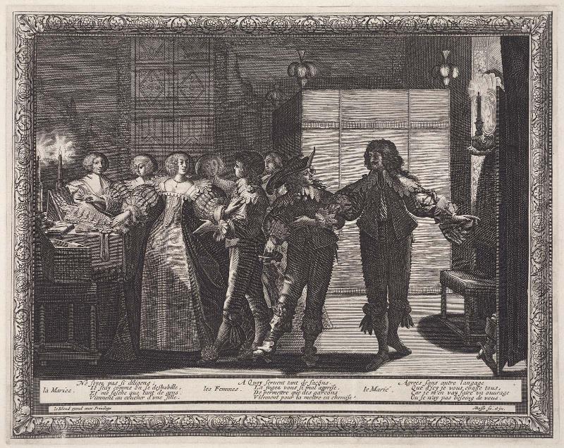 The Bride Being Led to Her New House (Le Mariage à la ville, Plate 2)