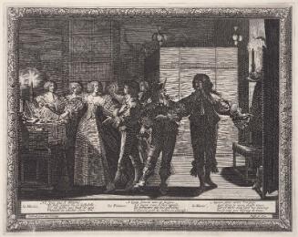 The Bride Being Led to Her New House (Le Mariage à la ville, Plate 2)