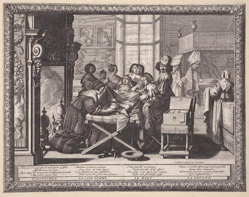 The Birth of the Baby (Le Mariage à la ville, Plate 3)