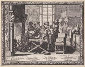 The Birth of the Baby (Le Mariage à la ville, Plate 3)