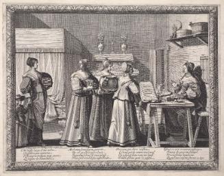 The Bride Receiving Wedding Presents (Le Mariage à la campagne, Plate 1)