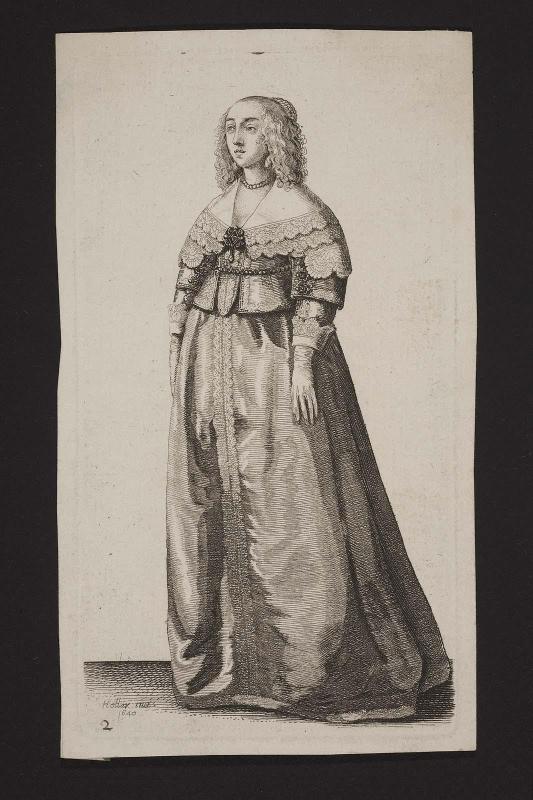 Ornatus Muliebris Anglicanus or the Severall Habits of English Women, from the Nobilitie to the Country Woman, as they are in these times 
(set of 26 plates), plate 2