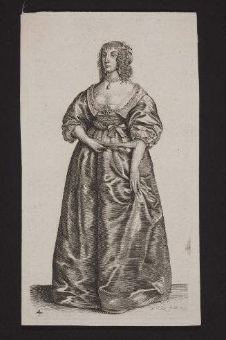 Ornatus Muliebris Anglicanus or the Severall Habits of English Women, from the Nobilitie to the Country Woman, as they are in these times (set of 26 plates), plate 4