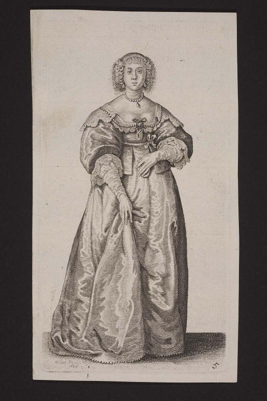 Ornatus Muliebris Anglicanus or the Severall Habits of English Women, from the Nobilitie to the Country Woman, as they are in these times 
(set of 26 plates), plate 5