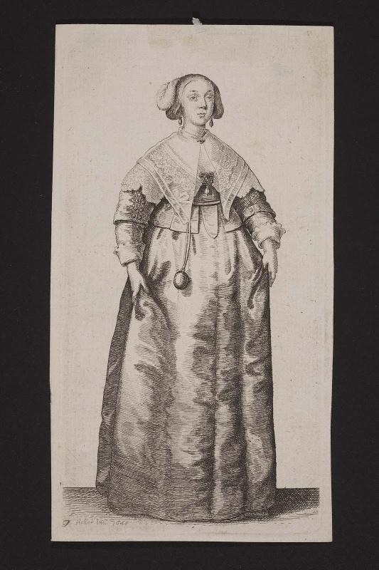 Ornatus Muliebris Anglicanus or the Severall Habits of English Women, from the Nobilitie to the Country Woman, as they are in these times 
(set of 26 plates), plate 9