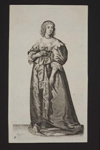 Ornatus Muliebris Anglicanus or the Severall Habits of English Women, from the Nobilitie to the Country Woman, as they are in these times 
(set of 26 plates), plate 11