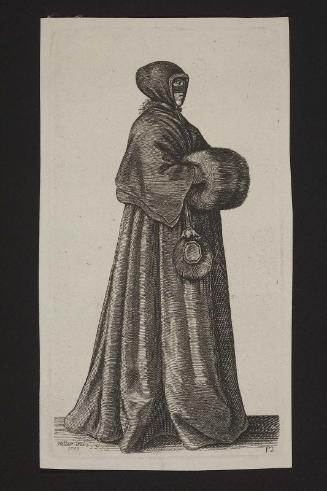 Ornatus Muliebris Anglicanus or the Severall Habits of English Women, from the Nobilitie to the Country Woman, as they are in these times 
(set of 26 plates), plate 12