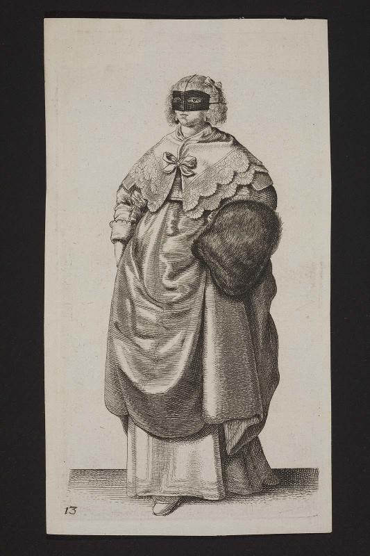 Ornatus Muliebris Anglicanus or the Severall Habits of English Women, from the Nobilitie to the Country Woman, as they are in these times 
(set of 26 plates), plate 13