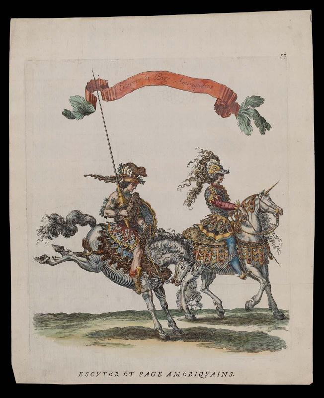 Course de testes et de bagues faites par le roy et par les princes en l'année 1662..., plate 57 (5th Quadrille)