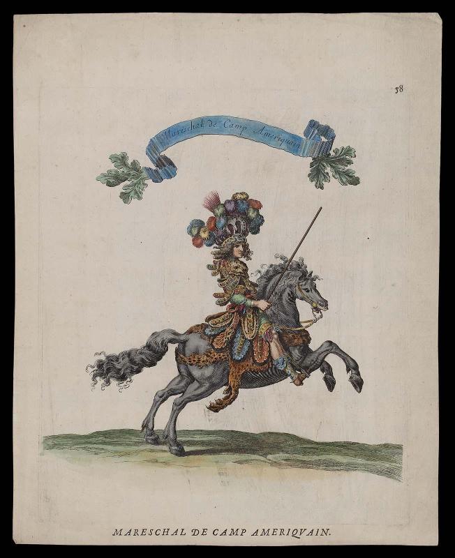 Course de testes et de bagues faites par le roy et par les princes en l'année 1662..., plate 58 (5th Quadrille)