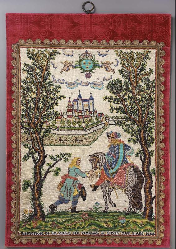 Panel:  "Reduction de la ville de Marsal a Louis XIV l'an 1663"