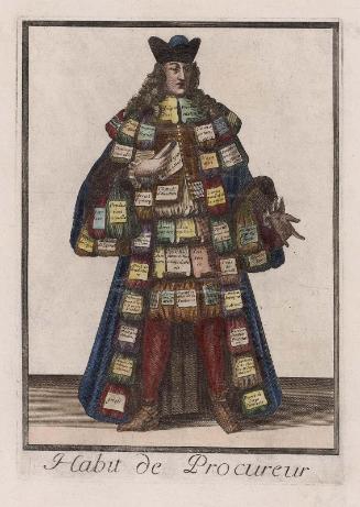 Costumes Grotesques; Habit de Procureur (attorney, proxy)