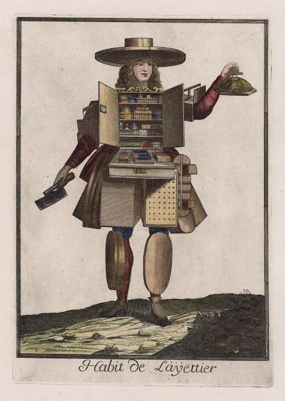 Costumes Grotesques; Habit de Làyettier (box maker)