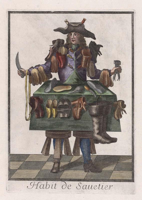 Costumes Grotesques; Habit de Sauetier (shoemaker)
