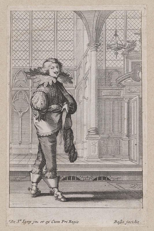 La Noblesse françoise à l'église (set of 13 plates), plate 2