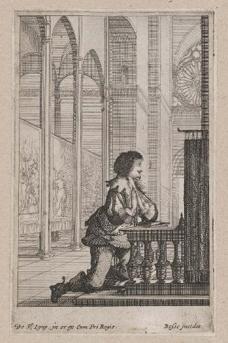 La Noblesse françoise à l'église (set of 13 plates), plate 6