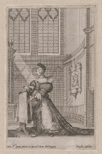La Noblesse françoise à l'église (set of 13 plates), plate 7