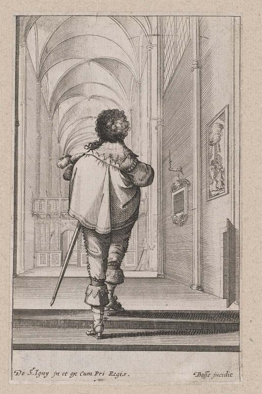 La Noblesse françoise à l'église (set of 13 plates), plate 8