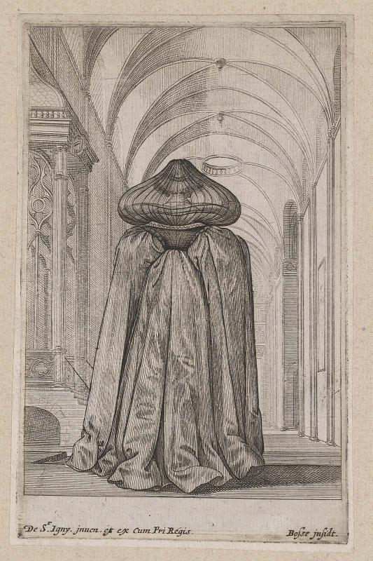 La Noblesse françoise à l'église (set of 13 plates), plate 9