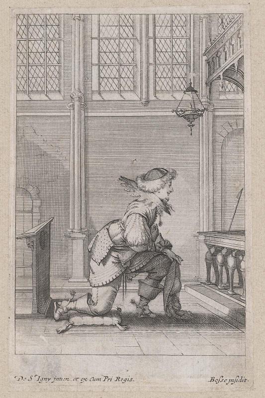 La Noblesse françoise à l'église (set of 13 plates), plate 10