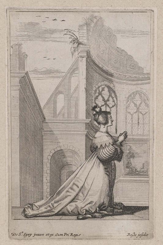 La Noblesse françoise à l'église (set of 13 plates), plate 11