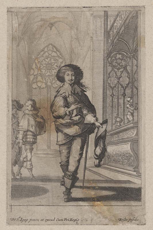 La Noblesse françoise à l'église (set of 13 plates), plate 12