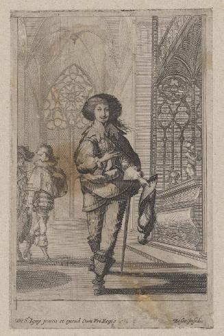 La Noblesse françoise à l'église (set of 13 plates), plate 12