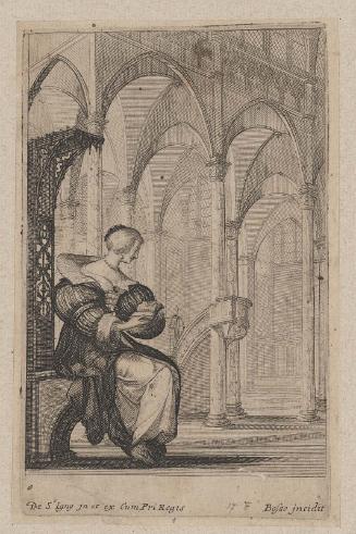 La Noblesse françoise à l'église (set of 13 plates), plate 13
