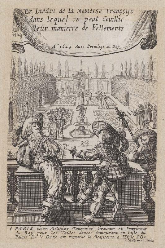 Le Jardin de la noblesse française (set of 18 plates), plate 1