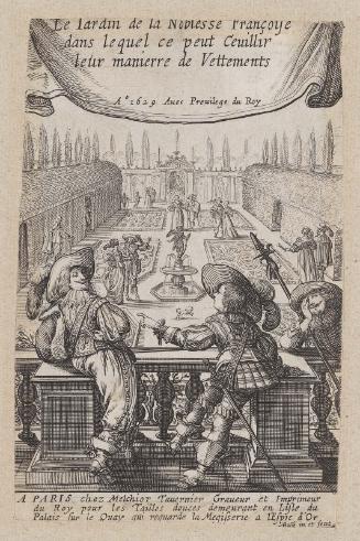Le Jardin de la noblesse française (set of 18 plates), plate 1