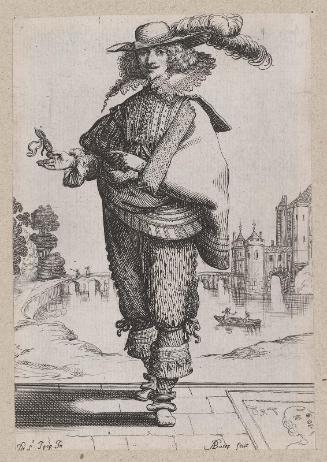 Le Jardin de la noblesse française (set of 18 plates), plate 9