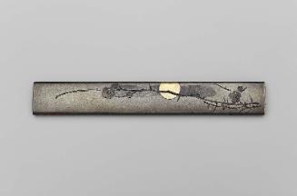 Kozuka with design of plum branch and sun