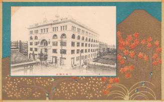 Advertisement for the Mitsukoshi Kimono Store (Mitsukoshi gofukuten): Store Building