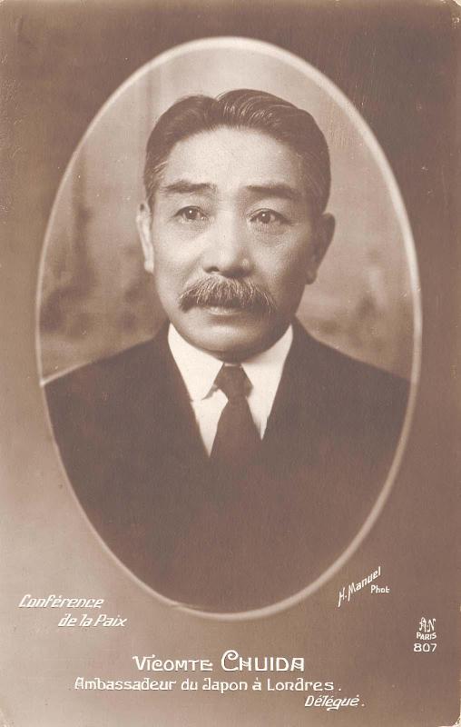 Conference de la Paix, Vicomte Chuida, Ambassadeur du Japon a Londres. Delegue.