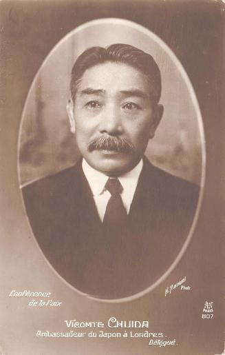 Conference de la Paix, Vicomte Chuida, Ambassadeur du Japon a Londres. Delegue.