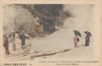 Vicinity of Shin-yu, Where the Volume of Steam Rising from Sulphur Spring, No.30 (from an unidentified series)