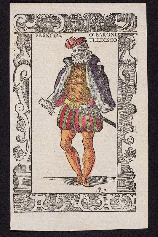 "Prencipe, O 'Bartone Thedesco," plate from Gli Habiti Antichi et Moderni di Diversi Parti del Mondo