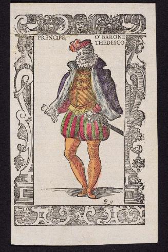 "Prencipe, O 'Bartone Thedesco," plate from Gli Habiti Antichi et Moderni di Diversi Parti del Mondo