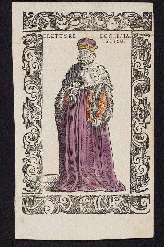 "Elettore Ecclesiastico," plate from Gli Habiti Antichi et Moderni di Diversi Parti del Mondo