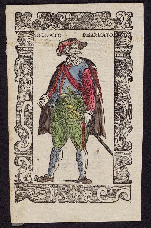 "Soldato Disarmato," plate from Gli Habiti Antichi et Moderni di Diversi Parti del Mondo