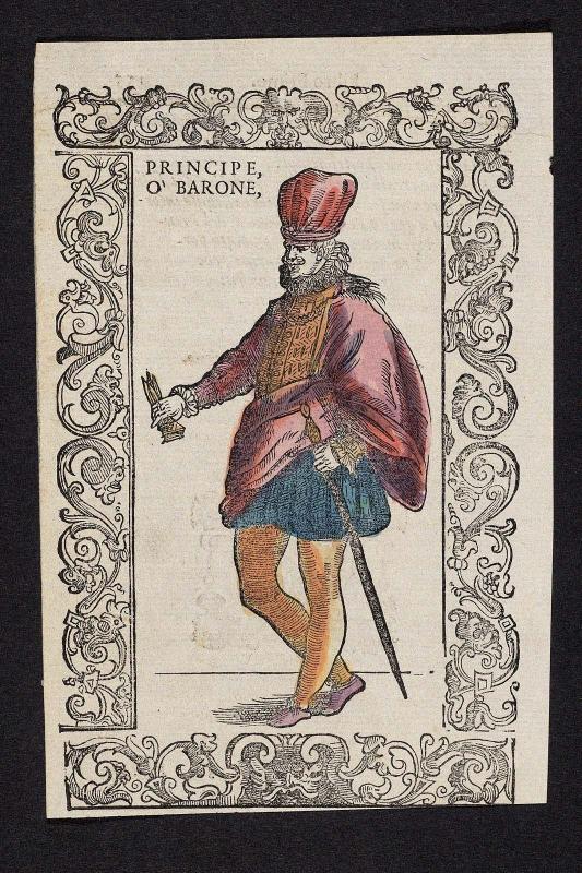 "Principe, O' Barone" plate from Gli Habiti Antichi et Moderni di Diversi Parti del Mondo