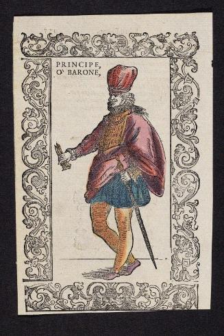 "Principe, O' Barone" plate from Gli Habiti Antichi et Moderni di Diversi Parti del Mondo