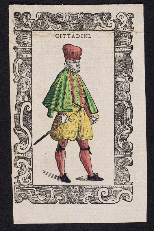 "Cittadini," plate from Gli Habiti Antichi et Moderni di Diversi Parti del Mondo
