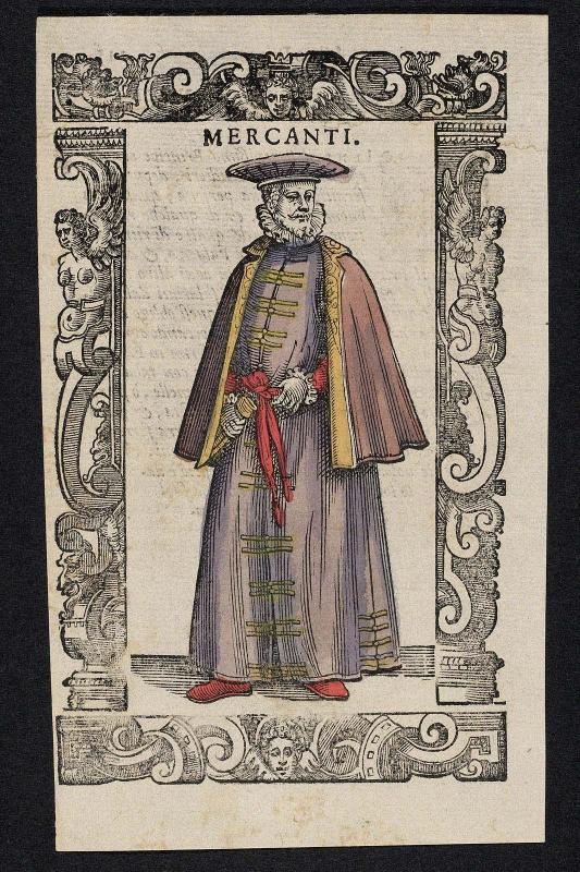"Mercanti," plate from Gli Habiti Antichi et Moderni di Diversi Parti del Mondo