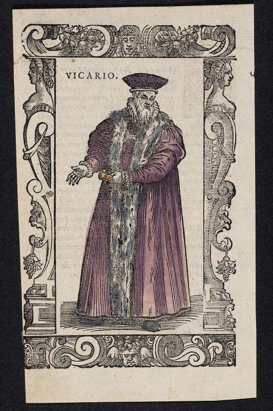 "Vicario," plate from Gli Habiti Antichi et Moderni di Diversi Parti del Mondo